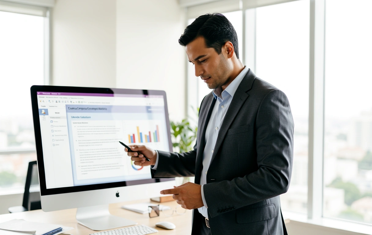 Consultor de datos en acción